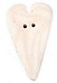White Velvet Extra Large Heart